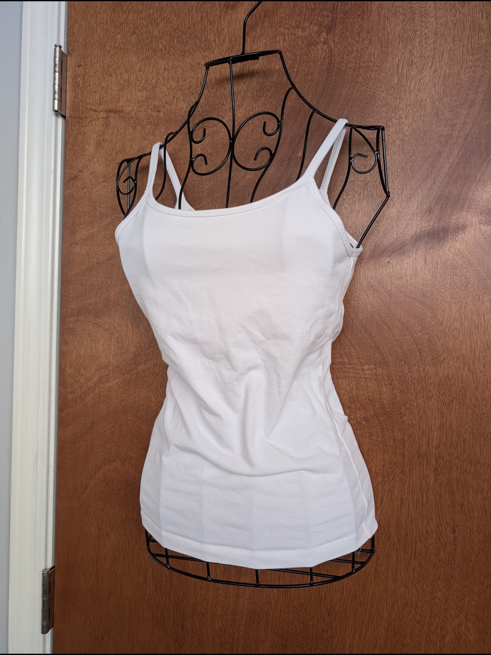 Moda International White Double Strap Slim Camisole Tank